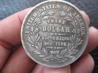 Pièce de monnaie commémorative souvenir de 1 dollar américain de 1872, 420 grains