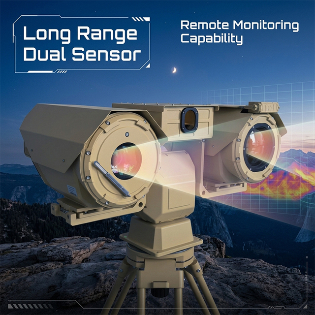 Smart AI Target Tracking EO Thermal Dual Sensor Camera