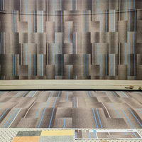 Moquette murale imprimée commerciale en polyester, tapis de sol pour hôtel, bureau, espace public, revêtement de sol durable