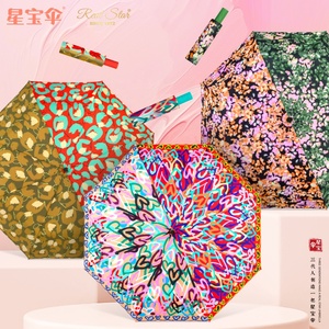 <span class=keywords><strong>Real</strong></span> <span class=keywords><strong>Star</strong></span> RST ingenioso diseñador paraguas especial tallado mango doble Color Mujer paraguas - Product Image 2