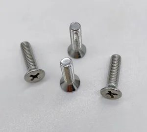 China factory DIN 965 suppliers Grade 4.8 Cross recessed phillip countersunk Flat head iron and steel screws bolts for mechanic