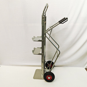 รถเข็นน้ำแบบพับได้ 6 ถัง 2 ล้อ ทำจากโลหะ สำหรับส่งน้ำ - Product Image 3
