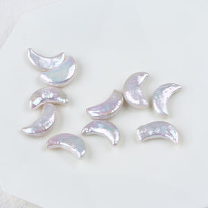 Perles de culture d'eau douce naturelles, forme baroque, lune, non poreuses, pour la création de bijoux DIY - Product Image 2