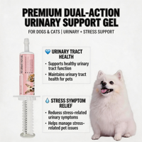 Pâte urinaire naturelle pour chiens et chats aux ingrédients naturels, canneberge et racine de guimauve pour le soulagement des infections urinaires, suppléments pour la santé du pH