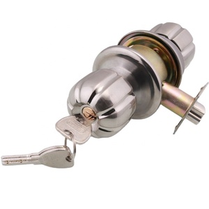 Roeasy 5881 SS-ET High Quality Zinc Alloy Modern Screw Cylindrical <strong>Door</strong> <strong>Knob</strong> Lock with Brass Cylinder and Zinc Alloy Latch - Product Image 1