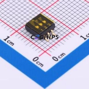DS-03P DIP Switch SMD,P=1.27mm Switch Flat Toggle, Groove Type Single Pole Single Throw 3 1.27mm - Product Image 1
