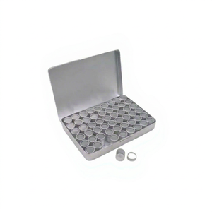 Ensemble de tailles de bagues en plastique, outils de test de bijoux ronds avec boîte en aluminium, 54 boîtes de 22 mm pour la fabrication de bijoux DIY SUNTOOLS/STIPL - Product Image 1