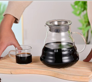 Handmade 360ml/600ml/800ml Borosilicate Glass Cloud Shaped Modern Eco-Friendly Coffee Pot <b>Tea</b> Coffee Coffee <b>Tea</b> <b>Sets</b> - Product Image 4