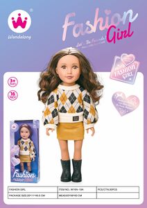 ตุ๊กตาแฟชั่น16นิ้วที่เหมือนจริงเหมือนจริงของเด็กผู้หญิงตุ๊กตาอเมริกันแอฟริกันของขวัญแฟชั่นที่ดีที่สุดสำหรับวันเกิดวันคริสต์มาส - Product Image 2