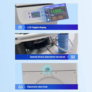 고속 16600r/min 데스크탑 실험실 원심 분리기 12x1.5/2.2ml 앵글 로터 12x5ml/10ml 8x1 5ml/20ml 실험실 용 고정 로터 - Product Image 5