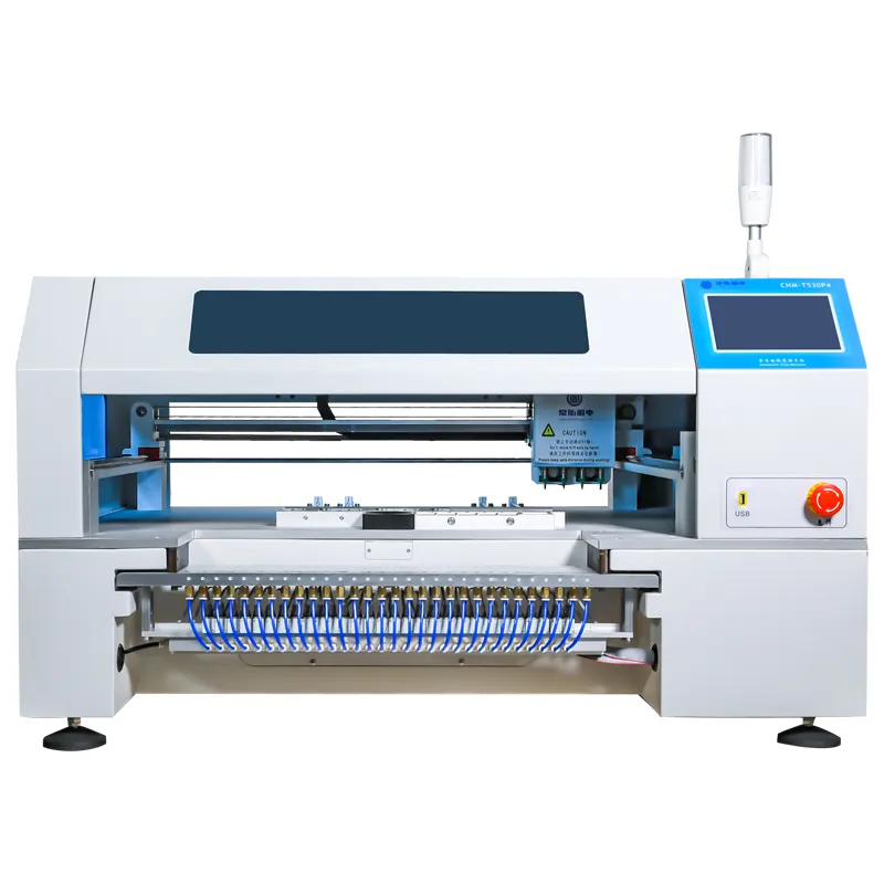 Automatic SMT pick and place machine PCB components pick and place assemble line with computer CHM-T530P4