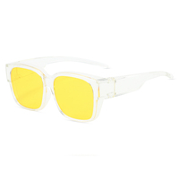 Usine en gros nouveau PC lunettes de soleil polarisées One & One Vision de nuit lunettes de conduite Wrap blanc noir cadres grande taille lunettes de soleil