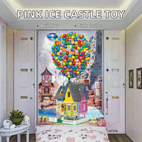 Ensemble de blocs de construction en forme de montgolfière colorée, jouet de construction en ABS, modèle DIY, 1700 pièces, kit d'assemblage, cadeau d'anniversaire, décoration