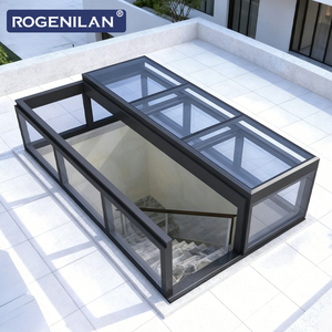 <span class=keywords><strong>Lucernari</strong></span> Elettrici in Alluminio a Forma di L su Misura Rogenilan, Finestre da Tetto con Doppio Vetro Temperato <span class=keywords><strong>per</strong></span> Case - Product Image 1