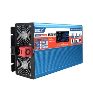 DOXIN DCACオフグリッド純粋な正弦波1500W3000Wパワーインバーター (LCD付き)