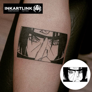 Pegatina de Tatuaje Herbal Personalizada con Ojos de Anime, Ninja Uchiha, Resistente al Agua, 15 Días, Arte Corporal Semipermanente para Brazo, Venta al Por Mayor para <span class=keywords><strong>Hombres</strong></span> - Product Image 1