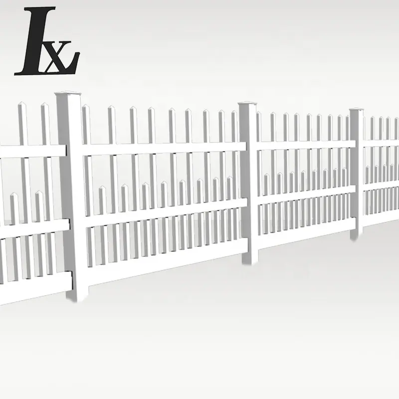 Широко используется белый забор из пикета, ПВХ забор для виллы
