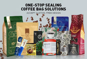 Plastique un prêt eco lb) imprimé-café-sac bar tasse plaine sous vide haricots emballage jute velours tropical avec 3.5 café infuseur sac - Product Image 3