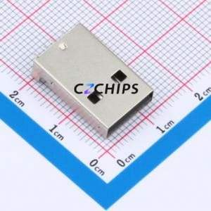 XBDM-9102-1670 USB Connector SMD Connector ( Connector Type: Type-A )( Protocol Standard: USB 2.0 )( Gender: Male ) - Product Image 1