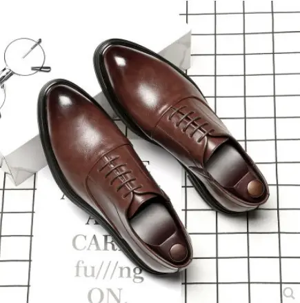 2023 da chính hãng bán buôn người đàn ông ăn mặc Mens chính thức giày làm bằng tay làm việc Giày da người đàn ông ăn mặc Giày