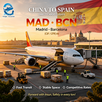 StabFast Transit Zuverlässiger Luftfrachtversand von China nach Spanien MAD BCN CIF CFR Flughafentransport für Schüttgut
