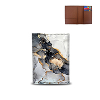 Porte-documents et étui à passeport en cuir PU ultra-fin et léger avec design personnalisé
