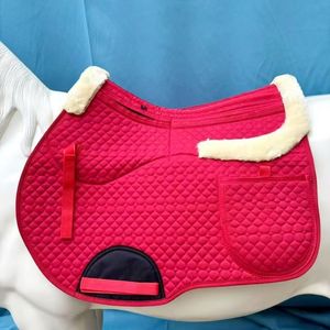 Cojín de sillín integral a prueba de lana para entrenamiento de caballos Cojín de <span class=keywords><strong>raza</strong></span> transpirable Cajón de sudor Equipo de cría de animales - Product Image 2