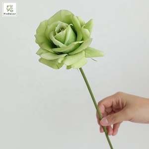 Venta de Fábrica, Rosas Blancas de Alta Calidad de 36 cm, Flores de Látex con Tacto Real, Flores Decorativas de Seda para Bodas, Ramos de Novia - Product Image 6