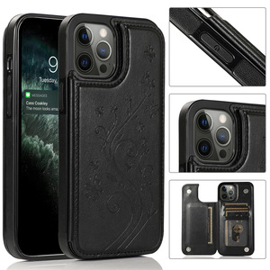 New điện thoại di động Trường hợp 3D hoa nổi da phonecase mềm TPU Wallet lật trường hợp tùy chỉnh mô hình cho <span class=keywords><strong>Iphone</strong></span> 15 14 Pro Max - Product Image 1