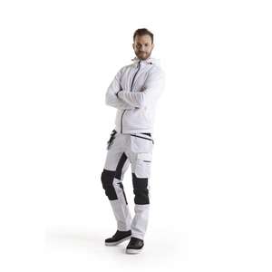 BLAKLADER - 109613301098D96 Pantalones de pintores con estiramiento Blanco/Gris oscuro-EAN 7330509659090 PANTALONES DE TRABAJO DE CARGA - Product Image 3