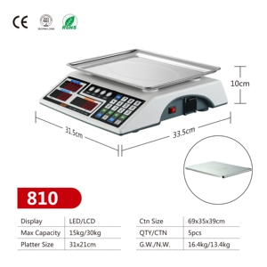 Qua 30kg điện tử gia súc kỹ thuật số Rau thị trường có trọng lượng giá tính toán quy mô - Product Image 5