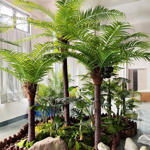 Arbre de coco artificiel Dream Castle 200 cm+ en plastique PU, décoration intérieure et extérieure, plante tropicale, style champêtre - Product Image 2