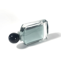 Flacon de parfum élégant de 100 ml, transparent et luxueux, atomiseur de forme unique pour huiles essentielles, emballage de flacons de parfum en verre