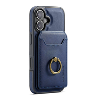 Étui portefeuille magnétique détachable en PU pour iPhone 17 Pro Max/Pro/17E/16 Pro, blocage RFID, support rotatif à 360°, charge sans fil