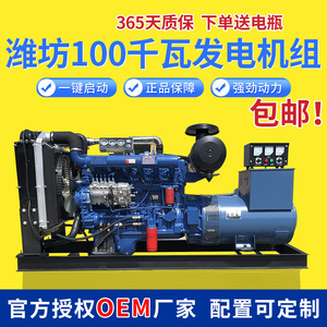 เครื่องกำเนิดไฟฟ้าเว่ยฟาง 100 กิโลวัตต์ แบบสามทางออก ระบายความร้อนด้วยอากาศ สำหรับอุตสาหกรรม - Product Image 5