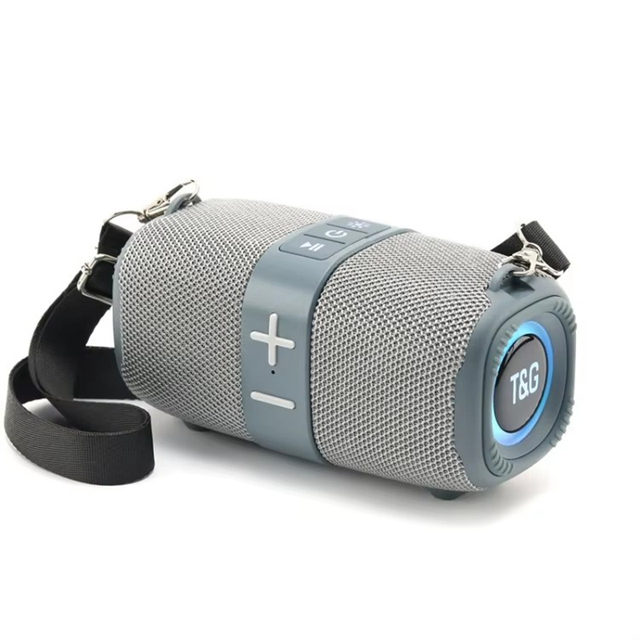 TG667 Portable BT Speaker 5W Outdoor Heavy Bass RGB LED Card Slot TWS Mini Battery Powered Compatibility Diaphragm Subwoofer