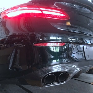 ดิฟฟิวเซอร์กันชนหลังสำหรับ Mercedes Benz C238 E53 E63s พร้อมครีบสปอยเลอร์และปลายท่อไอเสีย - Product Image 2