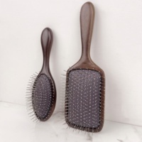 Brosse à cheveux en bois de santal de haute qualité avec coussin d'aération, résistante à la chaleur, pour massage du cuir chevelu, design tendance pour la maison