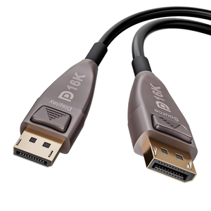 16K Fiber Optic DisplayPort 2.1 Cable Supports 80Gbps 16K 60Hz <strong>8K</strong> 120Hz 10m Cord for <strong>Gaming</strong> <strong>Monitor</strong> (DP16K-10m) - Product Image 6