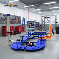 Machine de réparation de châssis de voiture par mesure laser 3D SLD avec certification CE, longueur de table de travail de 5600 mm, réglage de la hauteur du banc