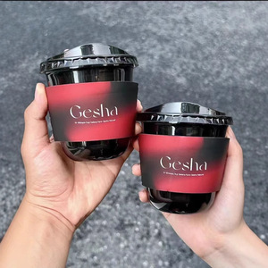 แก้วกาแฟและน้ำแข็งพลาสติก PET รูปตัวยู สีดำ ขนาด 90 คาลิเบอร์ แบบใช้แล้วทิ้ง ความจุ 24 ออนซ์ คุณภาพสูง หนา ทนทาน เหมาะสำหรับชานม - Product Image 4