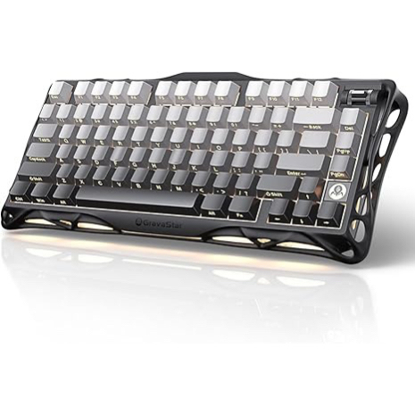 Hot Sale Wholesale GravaStar Mercury K1 75% Wireless Mechanical Keyboard Aluminum Alloy Exoskeleton Gasket Tri-Mode RGB 8000mAh