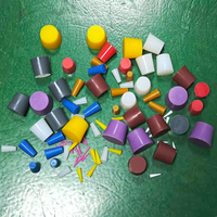 Bouchon conique en silicone anodisé 11x17.5x25mm pour masquage et étanchéité des trous