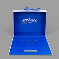 Emballage de boîte magnétique rigide dure en papier de carton recyclable de taille personnalisée boîte cadeau magnétique pliante de luxe avec couvercle magnétique