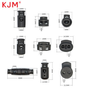 चीन फैक्टरी 6 मिमी 8 मिमी 10 मिमी गोल पोम प्लास्टिक वसंत लोड लॉक स्ट्रिंग बैकपैक अंत स्टॉपर के लिए लॉक कॉर्ड लॉक - Product Image 4