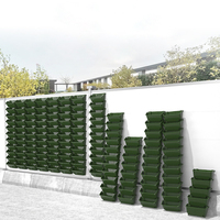Système hydroponique vertical extérieur Jardinière murale suspendue Pots de plantes murales Pot d'arrosage automatique en plastique