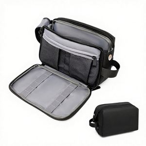 Bolsa de Cosméticos de Viaje - Material Resistente y Práctico, Repelente al Agua, Cierre de Cremallera, Estilo Casual, Correa de Mano Ecológica - Product Image 2