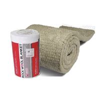 INSULWOOL Rouleaux de feutre isolant en laine de basalte 50 mm, laine de roche avec treillis métallique haute densité 60-200 kg/m³, garantie 5+ ans, ASTM
