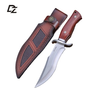 Couteau de survie multifonctionnel à lame fixe en acier inoxydable haute dureté, manche en bois, tactique, chasse, camping en plein air, bricolage, OEM - Product Image 1