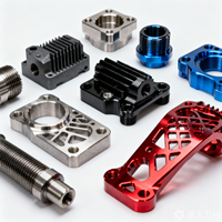 Services de fraisage CNC sur mesure, usinage de précision en aluminium anodisé et acier inoxydable, perçage, tolérance de 0,05 mm, 200 Heat